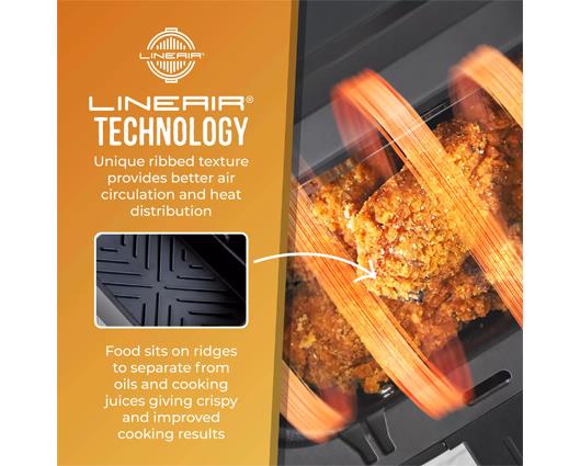 Set of 2 Silicone Rectangular Solid Air Fryer Trays