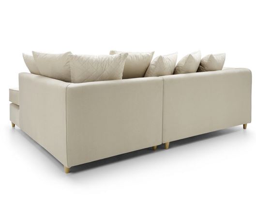 Chicago Right Hand Facing Corner Sofa-Cream