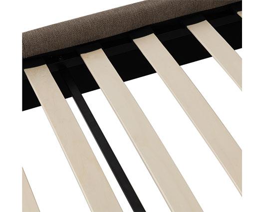 VERONA 4'6" BED - BROWN FABRIC