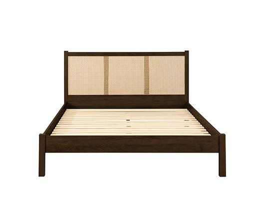 Croxley Rattan Bed Walnut - King