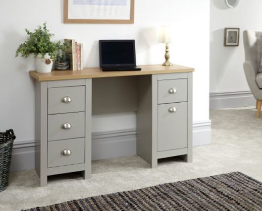 Lancaster study desk grey