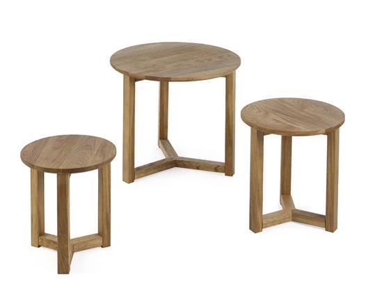 Nidri Nest of 3 Tables Oak