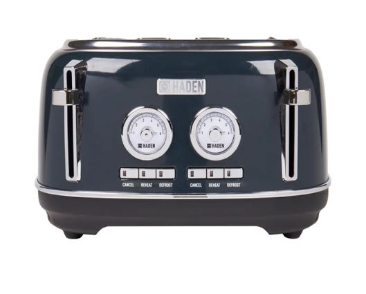 Haden Jersey Steel Blue 4 Slice Toaster