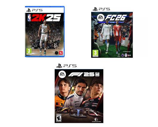 Sports Bundle: Sony PS5 NBA 2k25, F1 25 - PlayStation 5, EA SPORTS FC 26 Standard Edition PS5