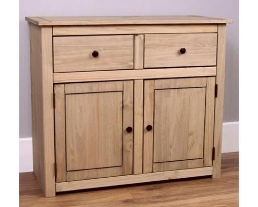 Panama 2 Door 2 Drawer Sideboard - Natural Wax