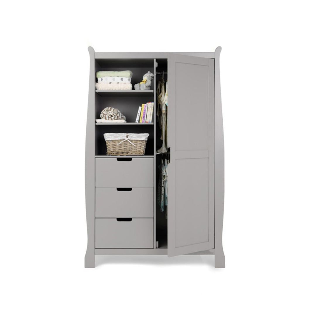 Stamford Double Wardrobe-Warm Grey