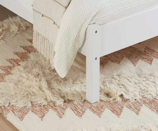 Croxley Rattan Double Bed - White