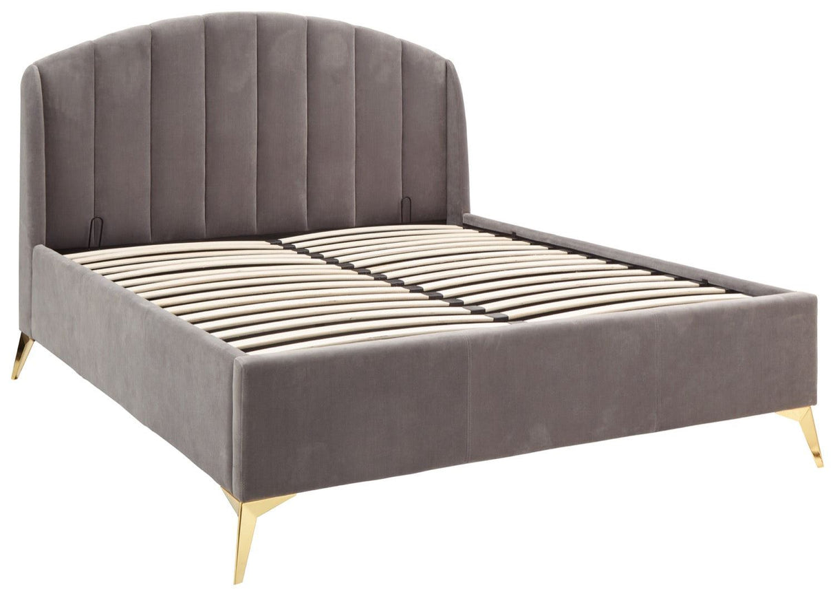 Pettine End Lift Ottoman King Bed - Grey