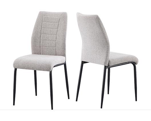 CHILTON DINING CHAIR (X4 PER BOX) - GREY FABRIC