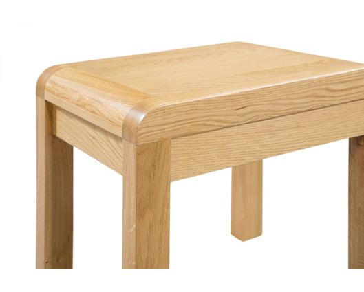 CURVE 2 DRAWER DRESSING TABLE & STOOL ASS