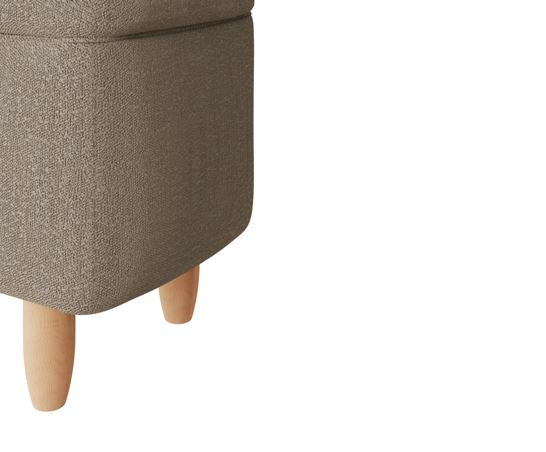 Florence Boucle Ottoman Natural Stone