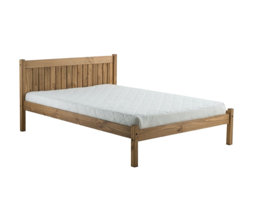 Rio Double Bed - Waxed Pine