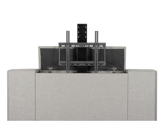 Plaza King TV Bed - Grey