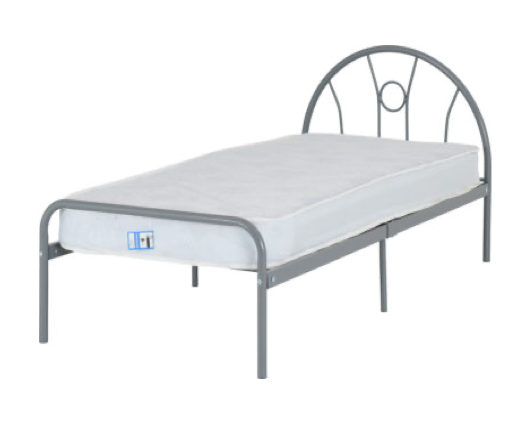 Nova Single Bed - Silver