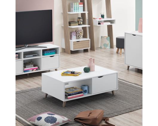 Coffee Table with 2 Drawers