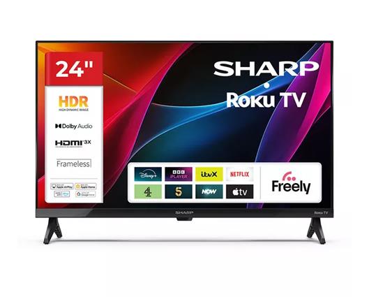 SHARP Roku TV 24" Smart HD Ready HDR LED TV