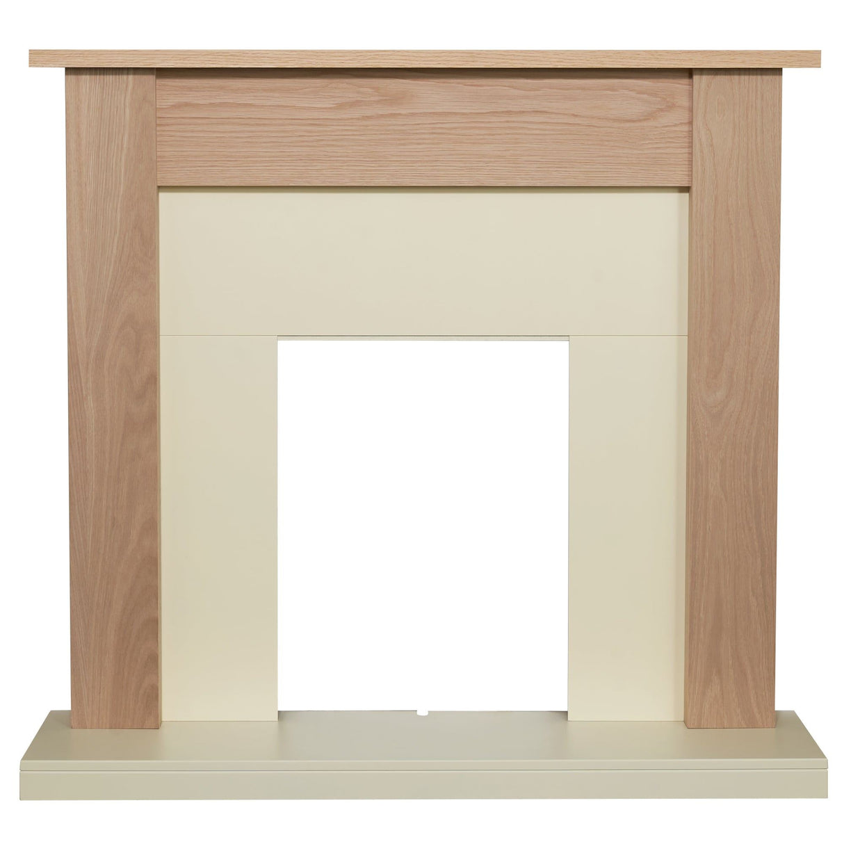 Adam Southwold Fireplace in Oak and Cream, 43 inch