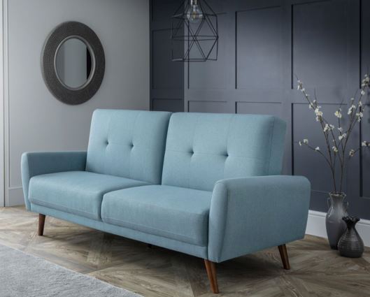 MONZA FABRIC SOFA BED - BLUE