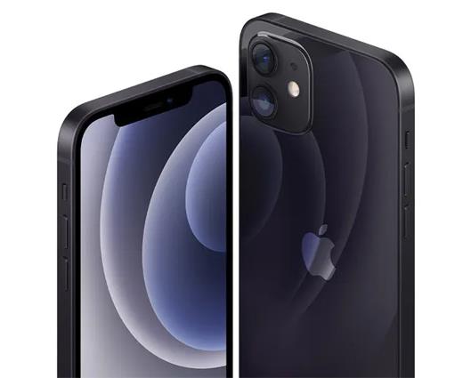 Refurbished Apple iPhone 12 Black with Wireless Headphones