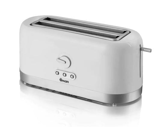 4 Slice LongSlot White Toaster