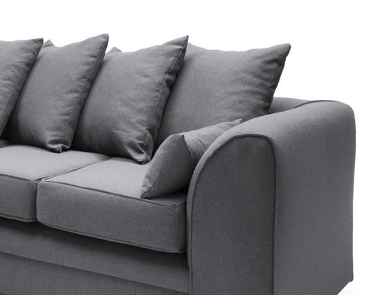Darcy Left Hand Facing Corner Sofa-Dark Grey