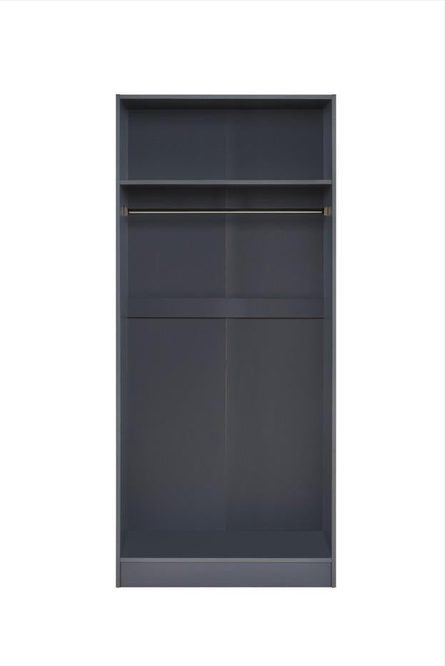 Highbury 2 Door Wardrobe - Dark Grey