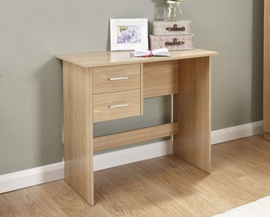 Panama 2 drawer desk oak