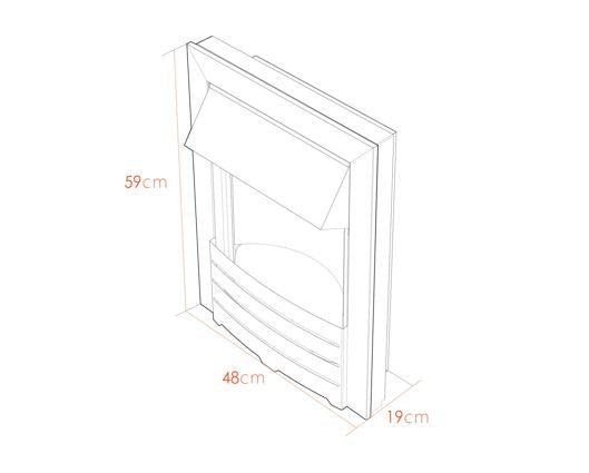 Adam Helios Electric Fire in Black