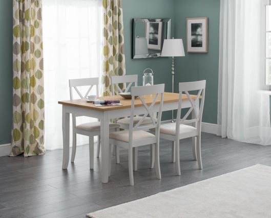 DAVENPORT OAK/ELEPHANT GREY DINING TABLE