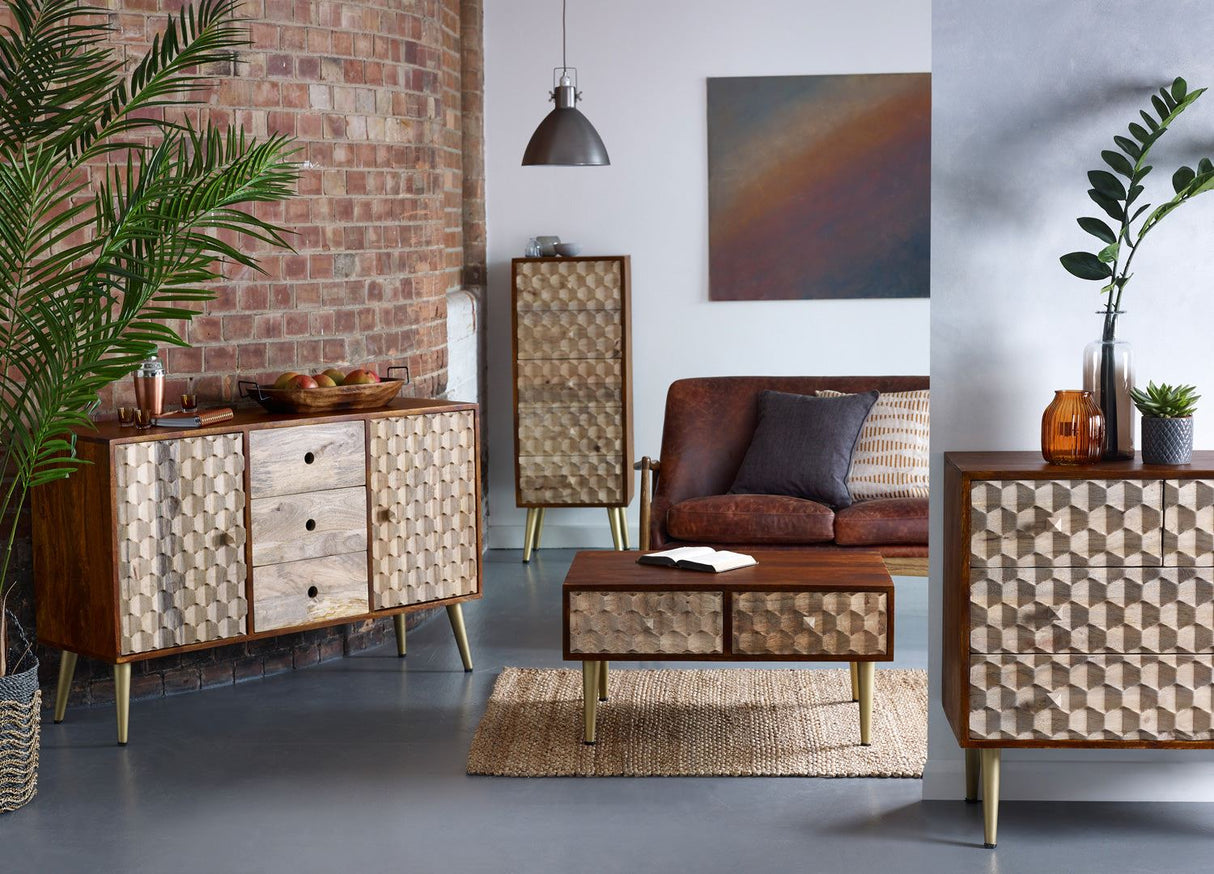 EDISON 2 DRAWER SIDE TABLE