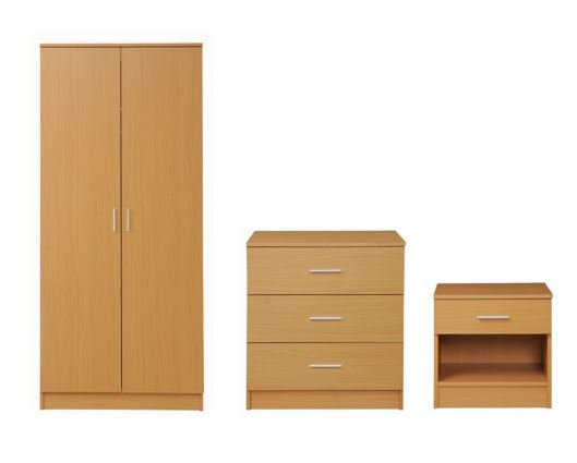 3 Piece Bedroom Set 3 Drawer