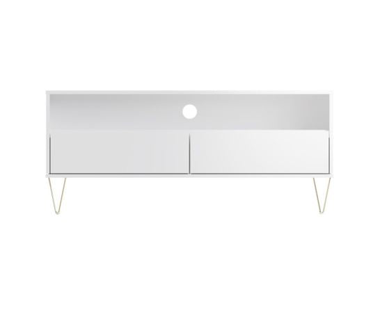 Monaco TV Stand with 2 Drawers in White