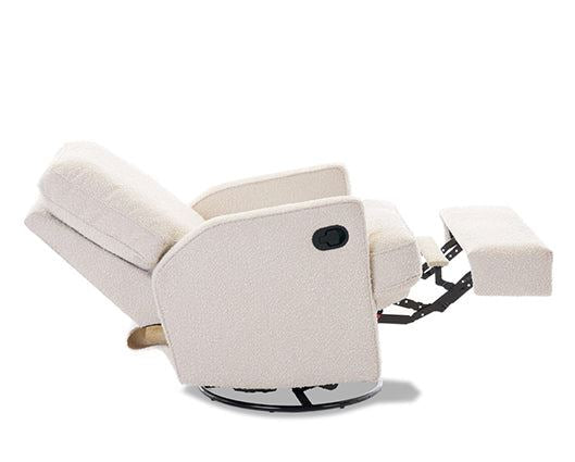 Madison Swivel Glider Recliner Chair - Boucl� Style