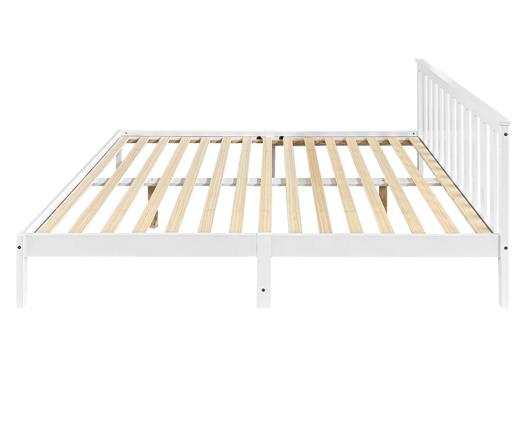 Ruby Pine Double Bed - White