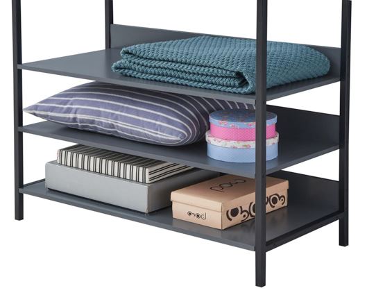 Zahra Open Wardrobe with 4 Shelves