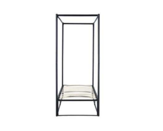 Farringdon Metal 4 Poster Single Bed - Black