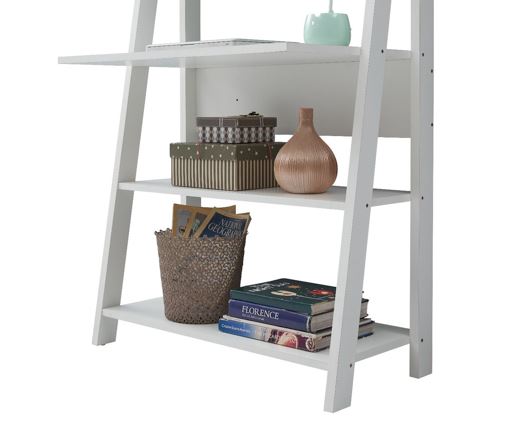Tall Ladder Desk - White
