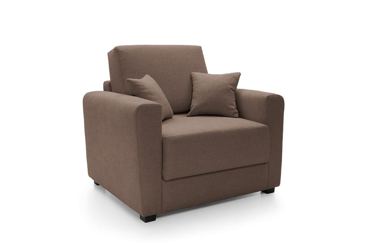 Olly Single Sofa Bed - Tan Brown