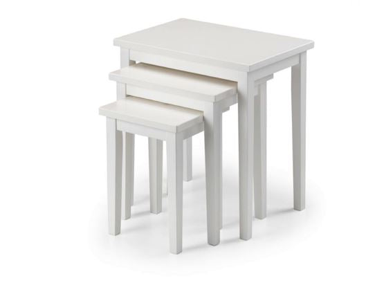 CLEO NEST OF TABLES - PURE WHITE FINISH