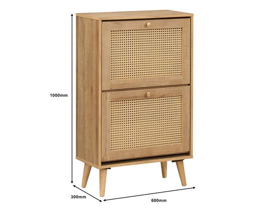 Manila 2 Door Flip Down Shoe Cabinet