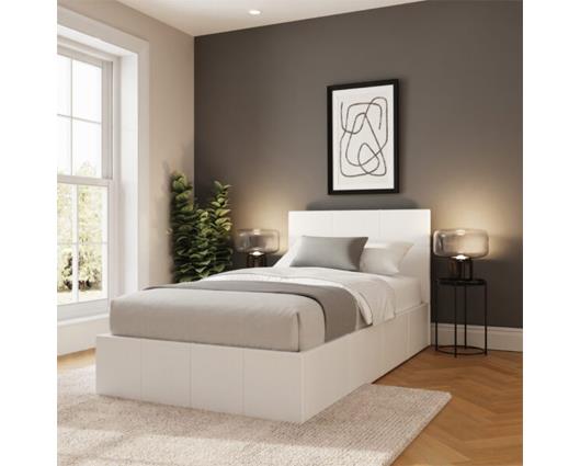 Sage Side Lift Ottoman 90cm White