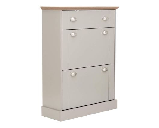 Kendal deluxe shoe cabinet grey