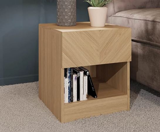 Catania Lamp Table Euro Oak