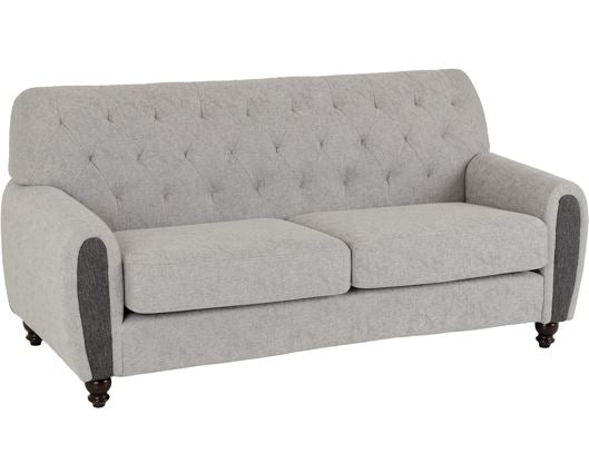 Chester 3+2 Suite - Light Grey Fabric