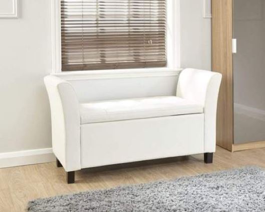 Verona window seat white PU