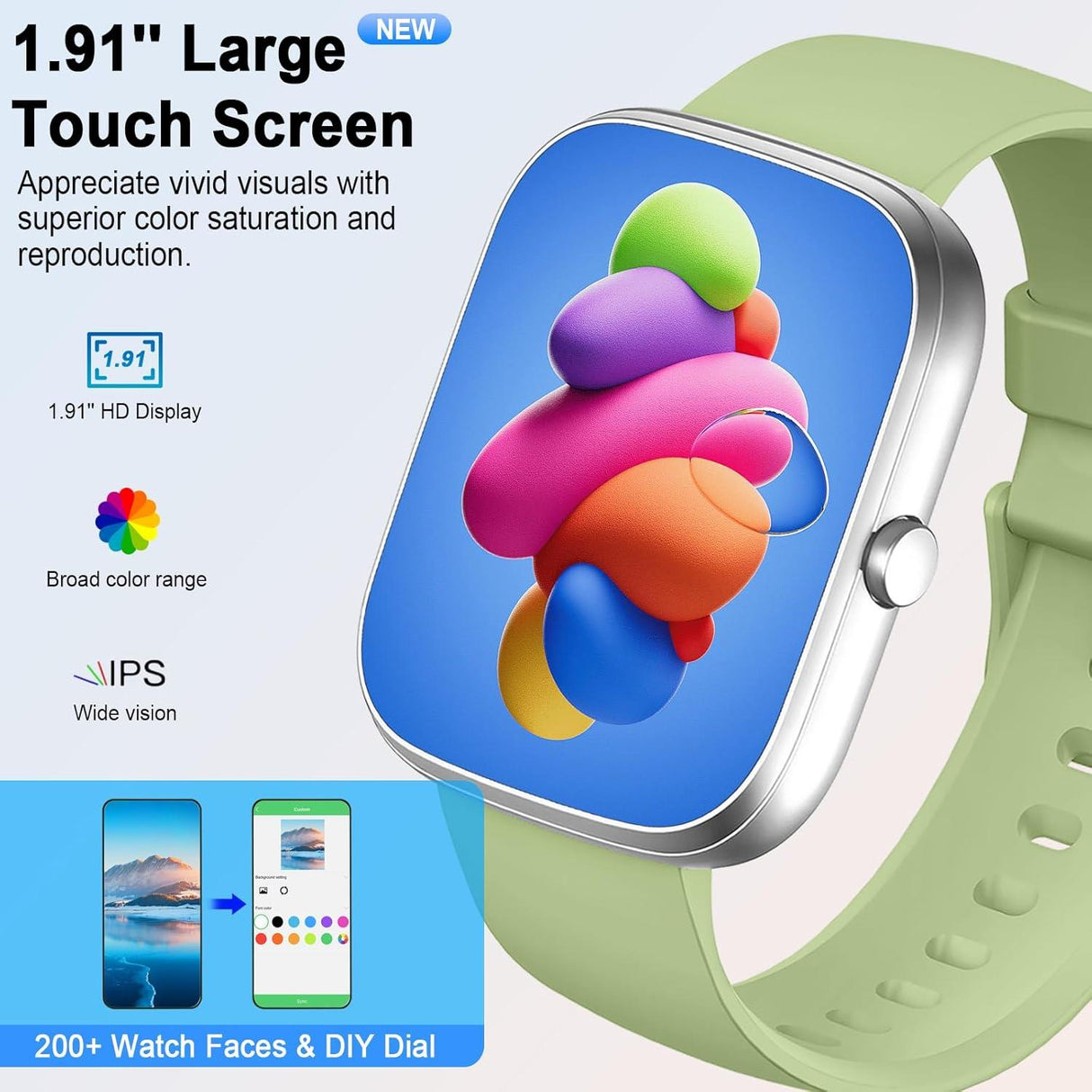 Jugeman Smart Watch - Sage Green