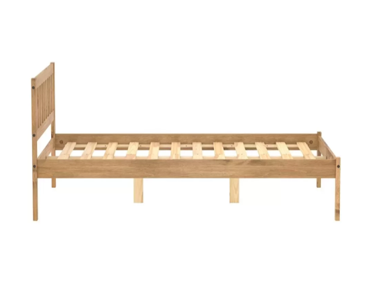 Lisbon Double Bed - Pine