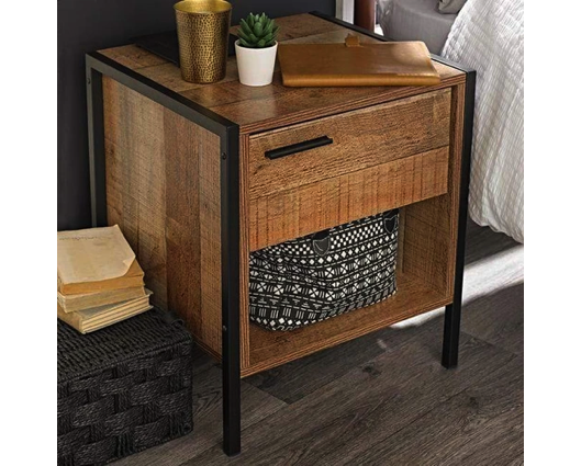 Hoxton 3 Piece Bedroom Set Distressed Oak Effect