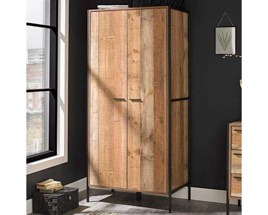 Hoxton 3 Piece Bedroom Set Distressed Oak Effect