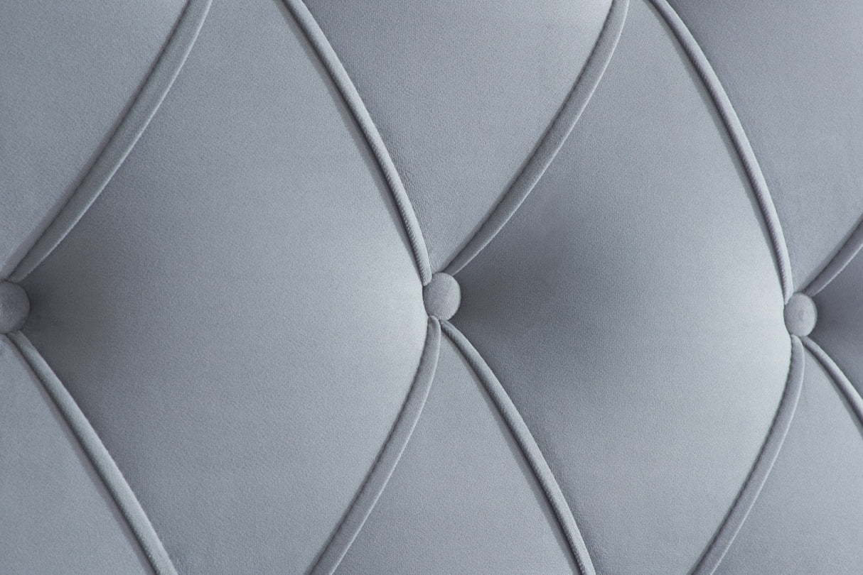 Woodbury King Bed with Drawers - Grey